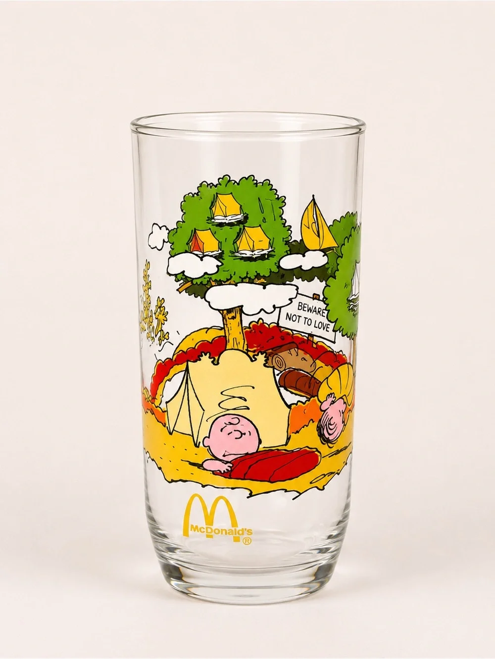 Vintage 1983 McDonald’s Camp Snoopy Collection Complete Set of 3 Peanuts Glasses